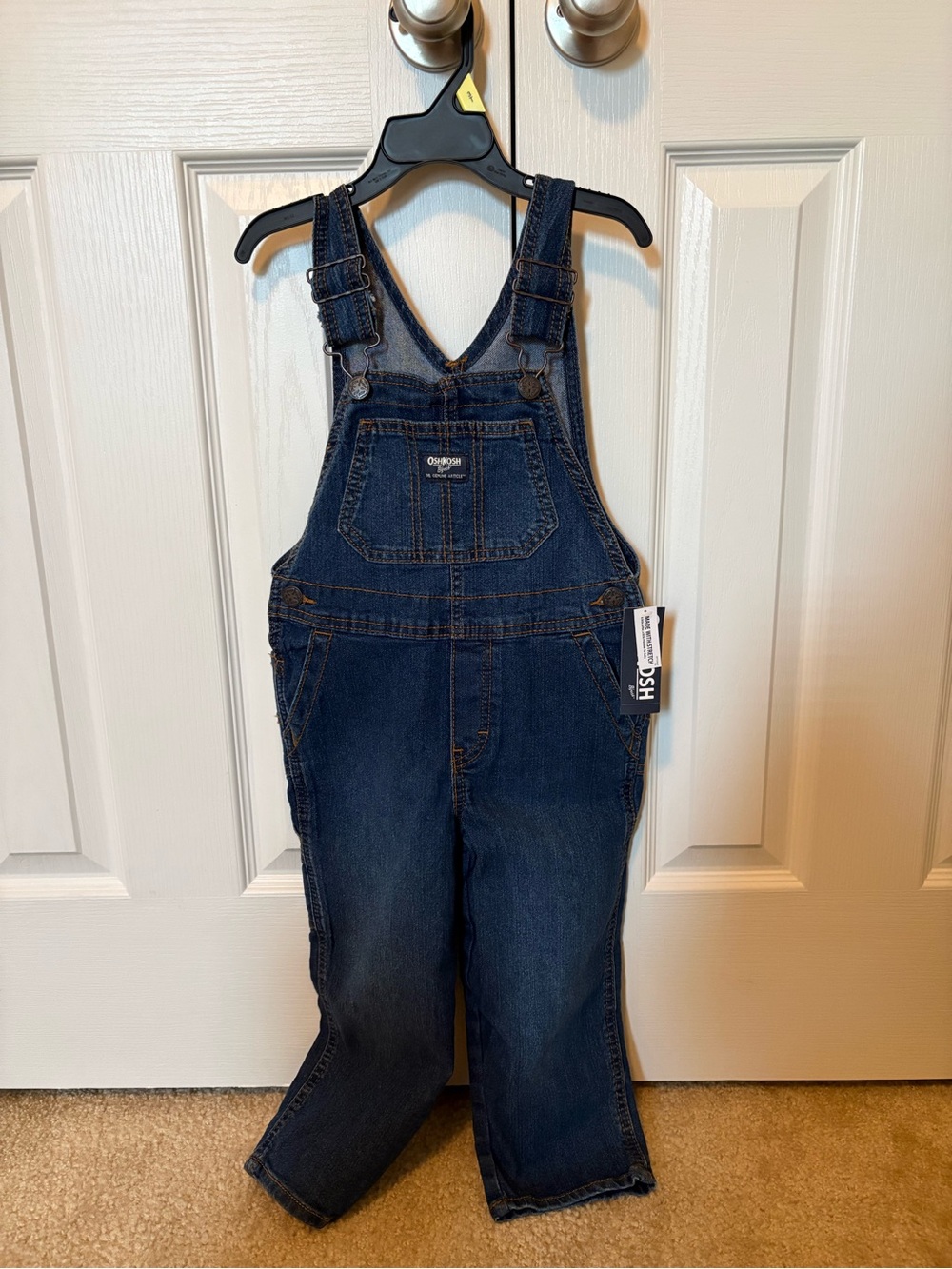 OshKosh B'gosh Navy Denim Overalls for Kids